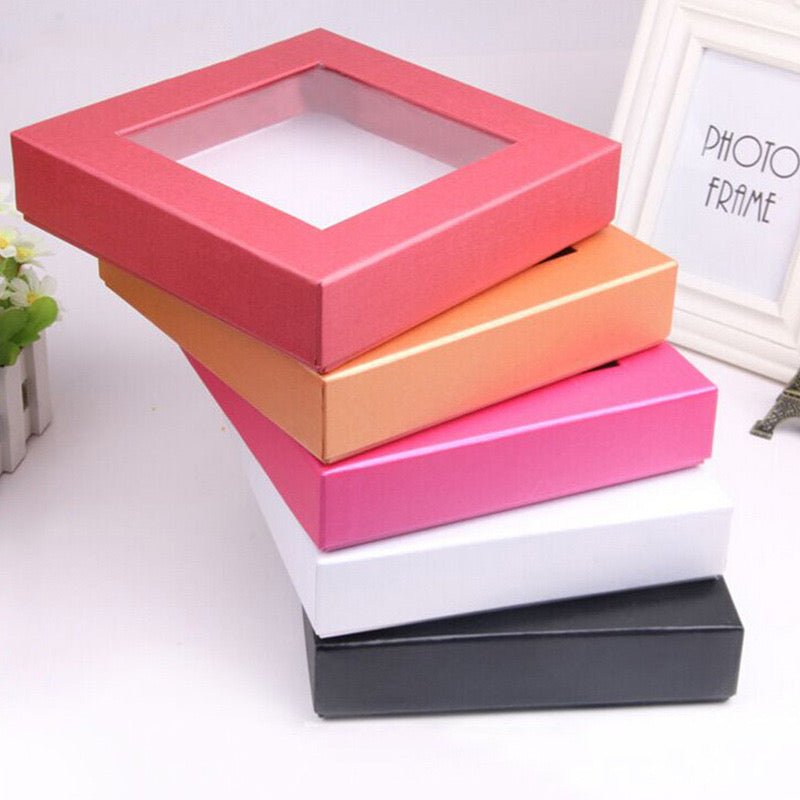 Transparent Window Gift Box | Christmas Party | Halloween | Wedding Birthday | Premium Gift Packaging (1pc)